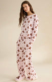Bear & Bats Halloween Autumn American Eagle Pyjama Set Long